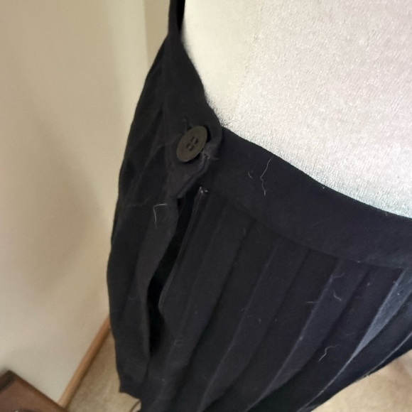 Topshop Blue Midi A-Line Pleated Skirt for Work - Picture 2 of 3